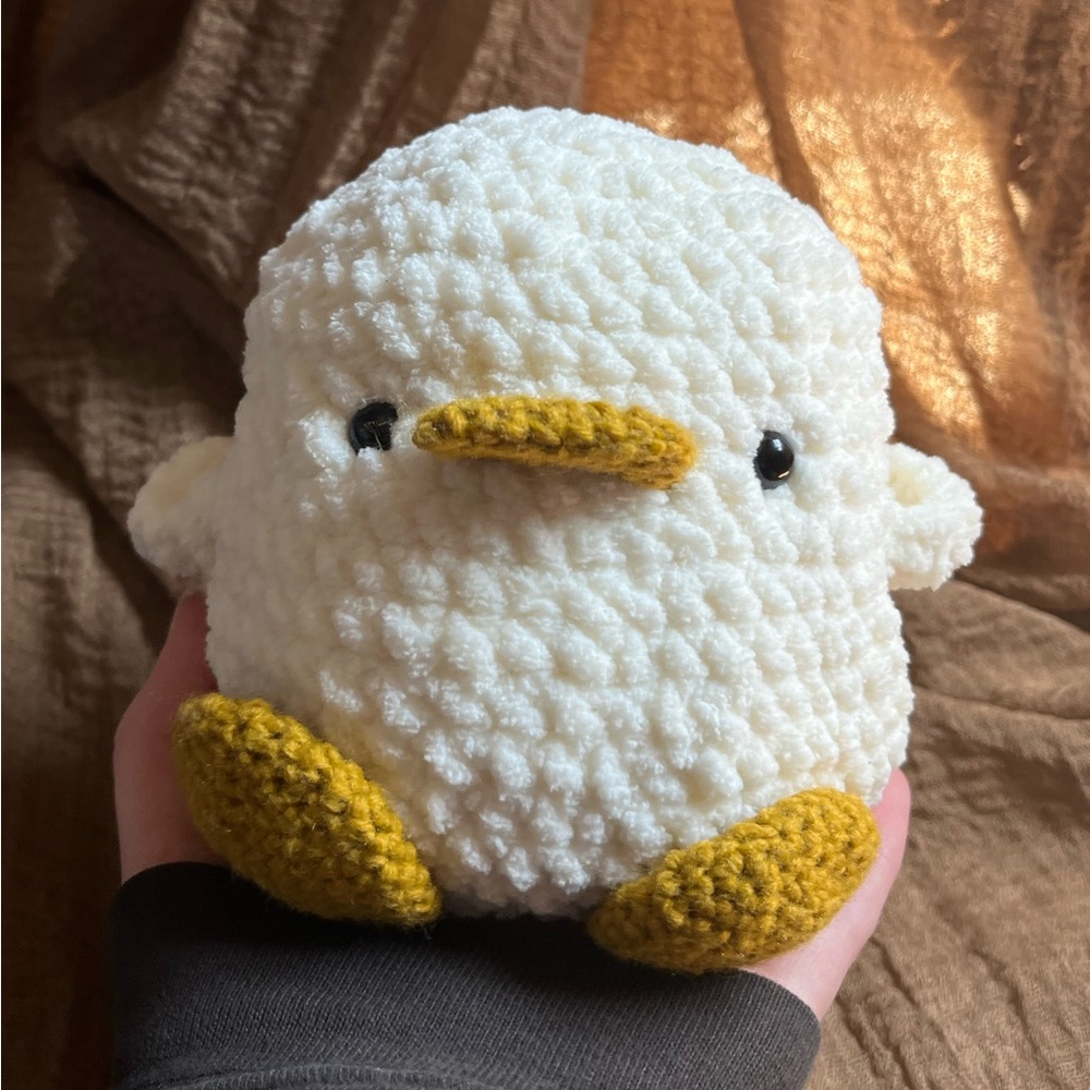 Crochet stuffed duck